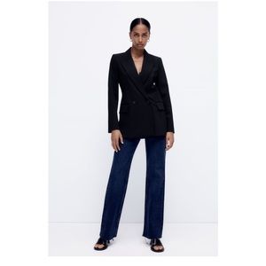 Zara fitted blazer black
